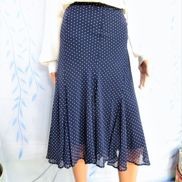 Jaclyn Smith Dresses & Skirts - New Vintage Jaclyn Smith Polka Dot Pleat Midi